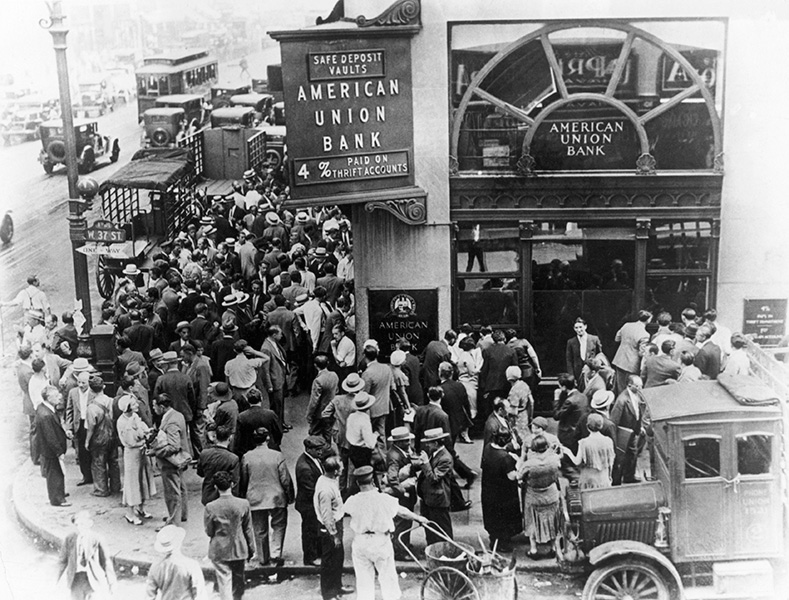 هراس بانکی 1930 تا 1931 آمریکا؛ زنجیره فروپاشی بانک‌ها در پی رکود بزرگ بازار سهام
