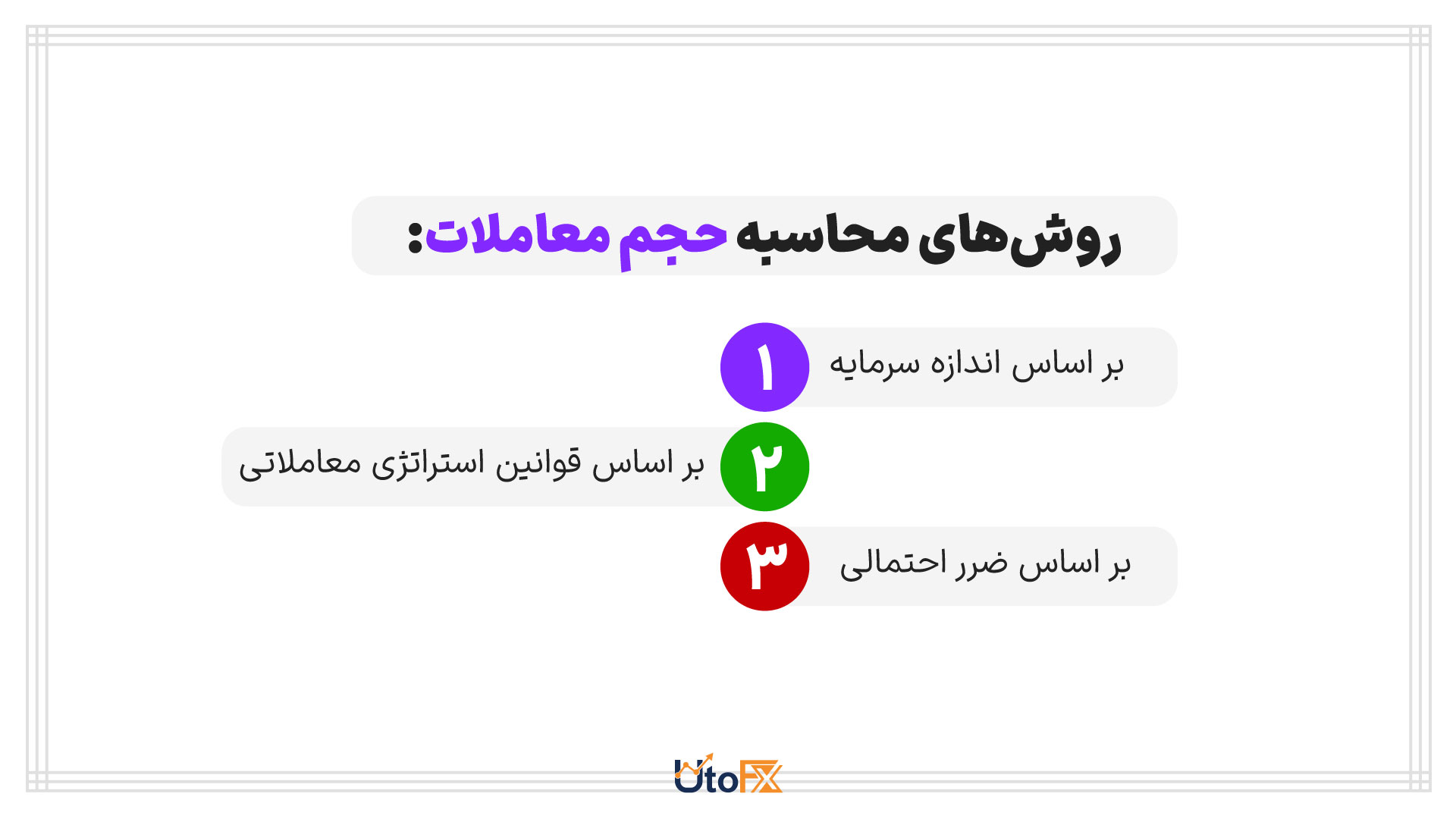 روشهای محاسبه حجم معاملات