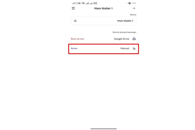 بازیابی یک کیف پول در تراست والت