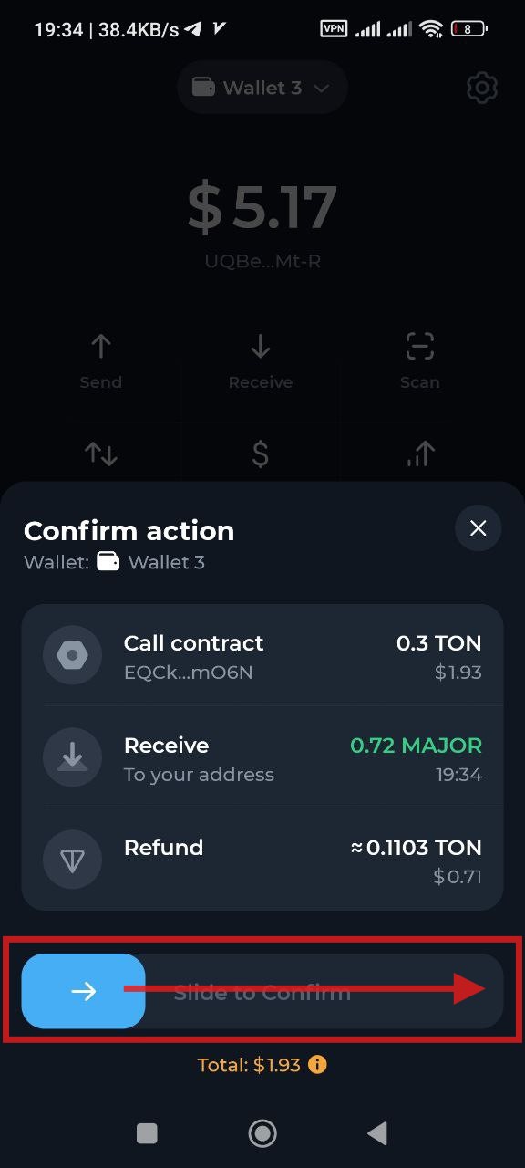 برداشت ایردراپ میجر Major