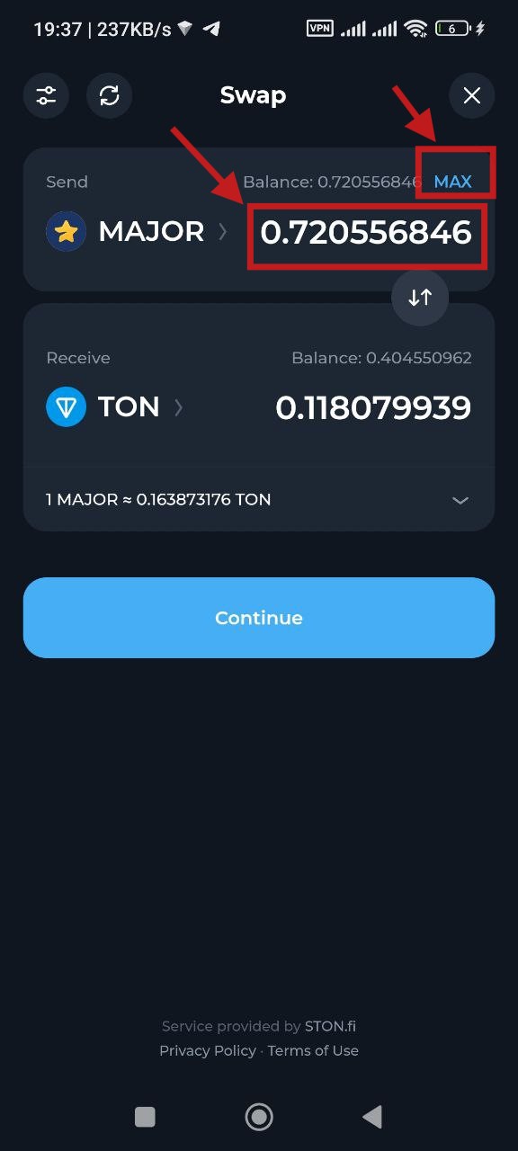 برداشت ایردراپ میجر Major