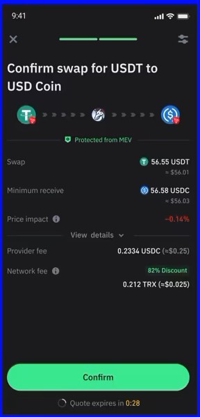 استیک کردن ترون در تراست ولت