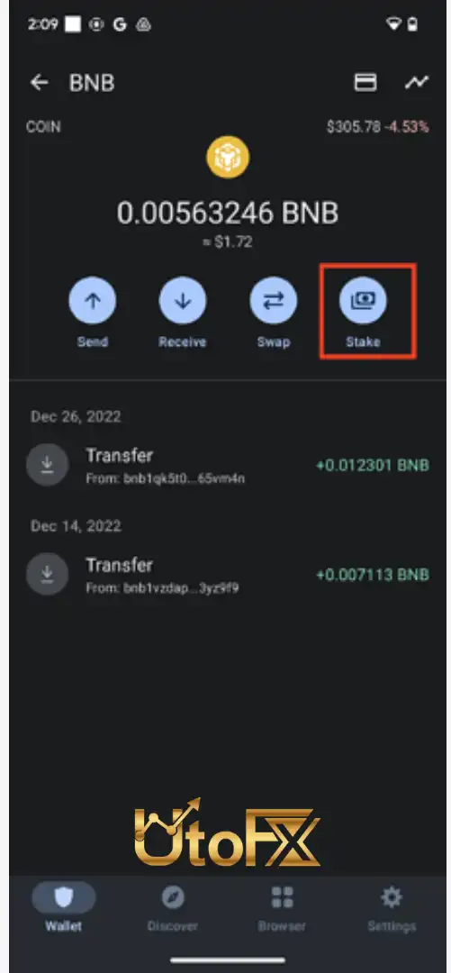 نحوه استیکینگ در تراست ولت