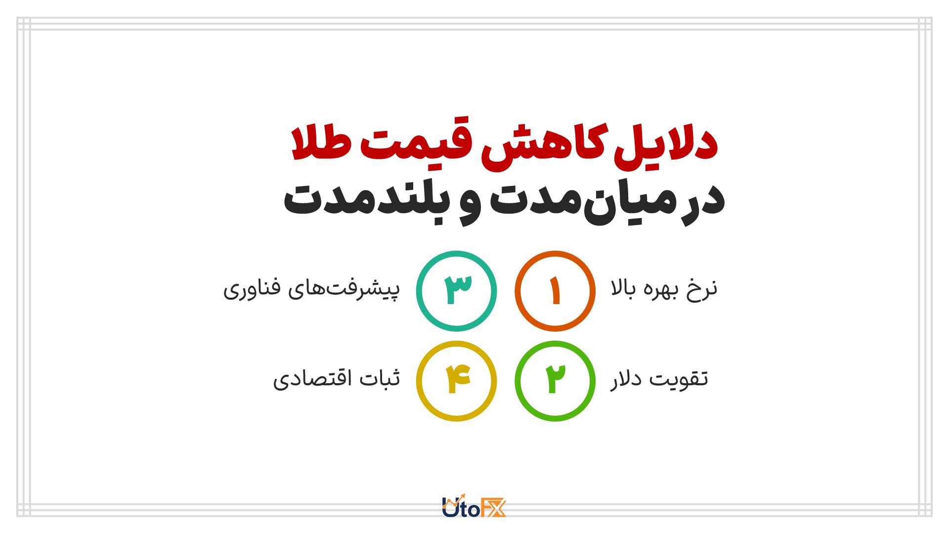 دلایل کاهش قیمت طلا