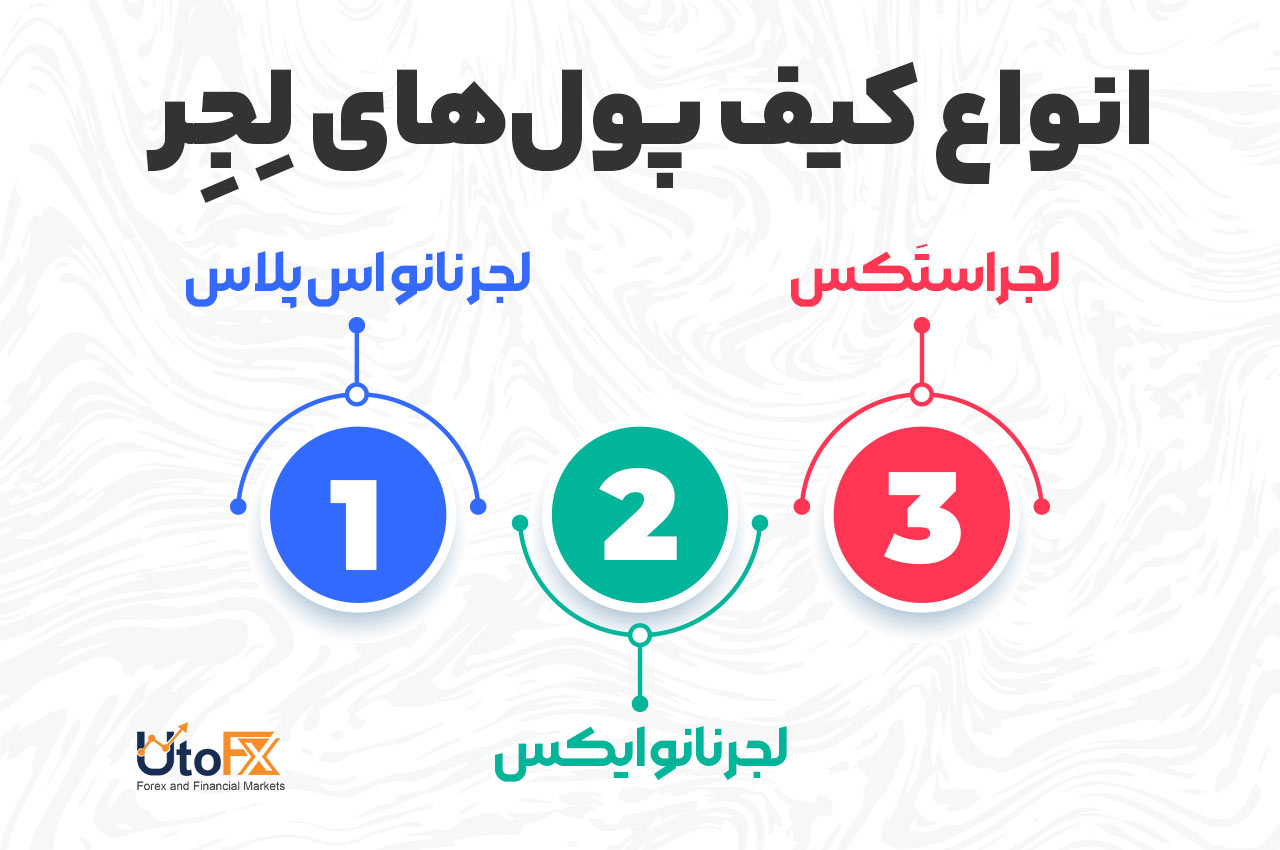 انواع کیف پول‌های لجر