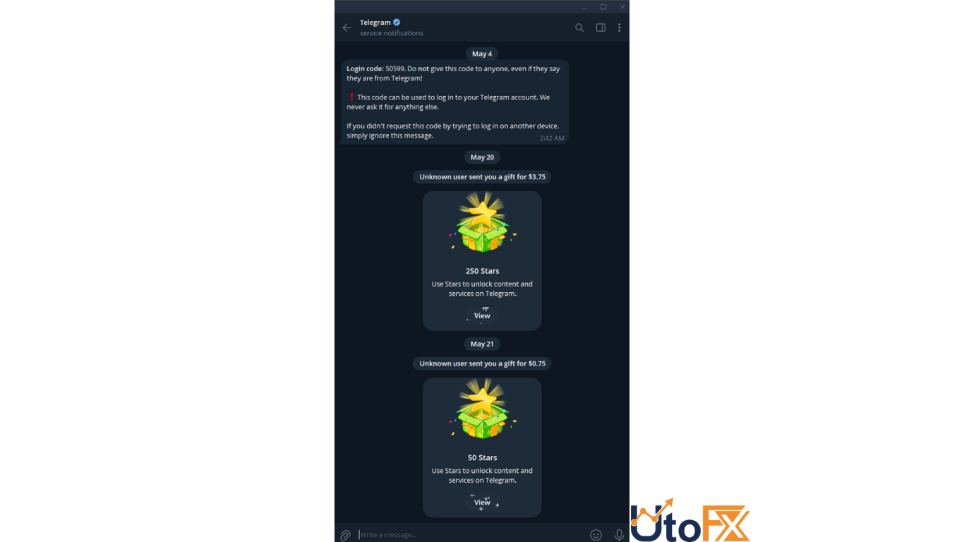 نحوه خرید استارز تلگرام از MarketApp