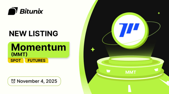 صرافی Bitunix، کوین Momentum (MMT) را لیست کرد