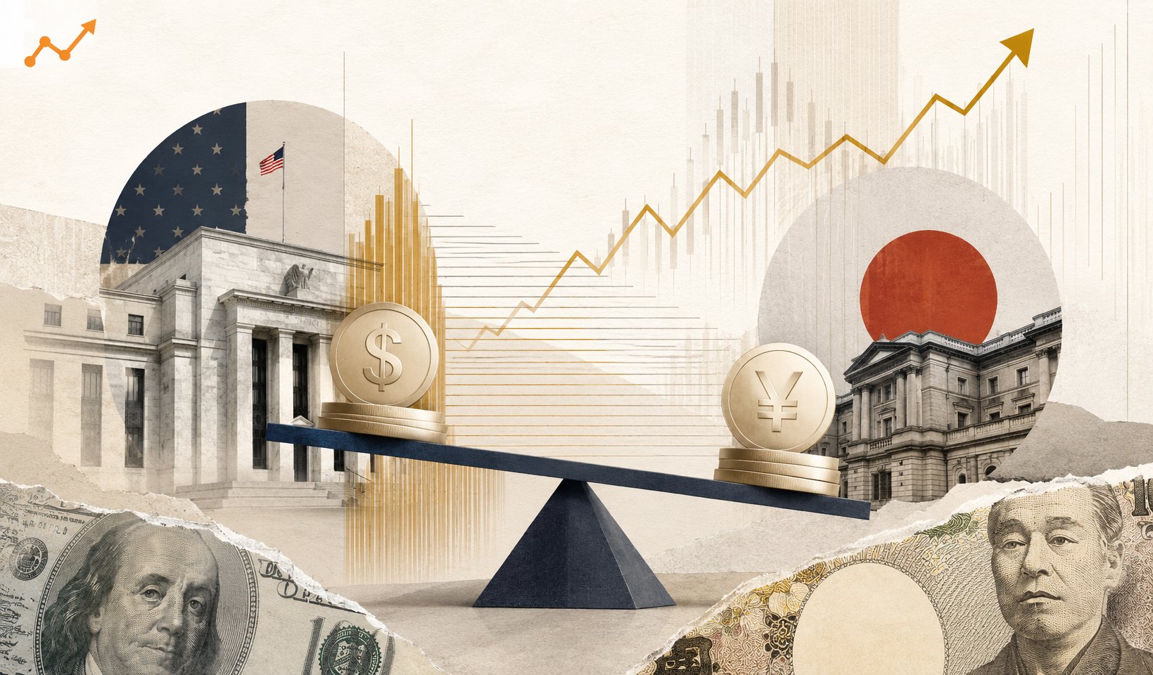 اختلاف نرخ بهره آمریکا و ژاپن چه اثری روی USDJPY دارد؟