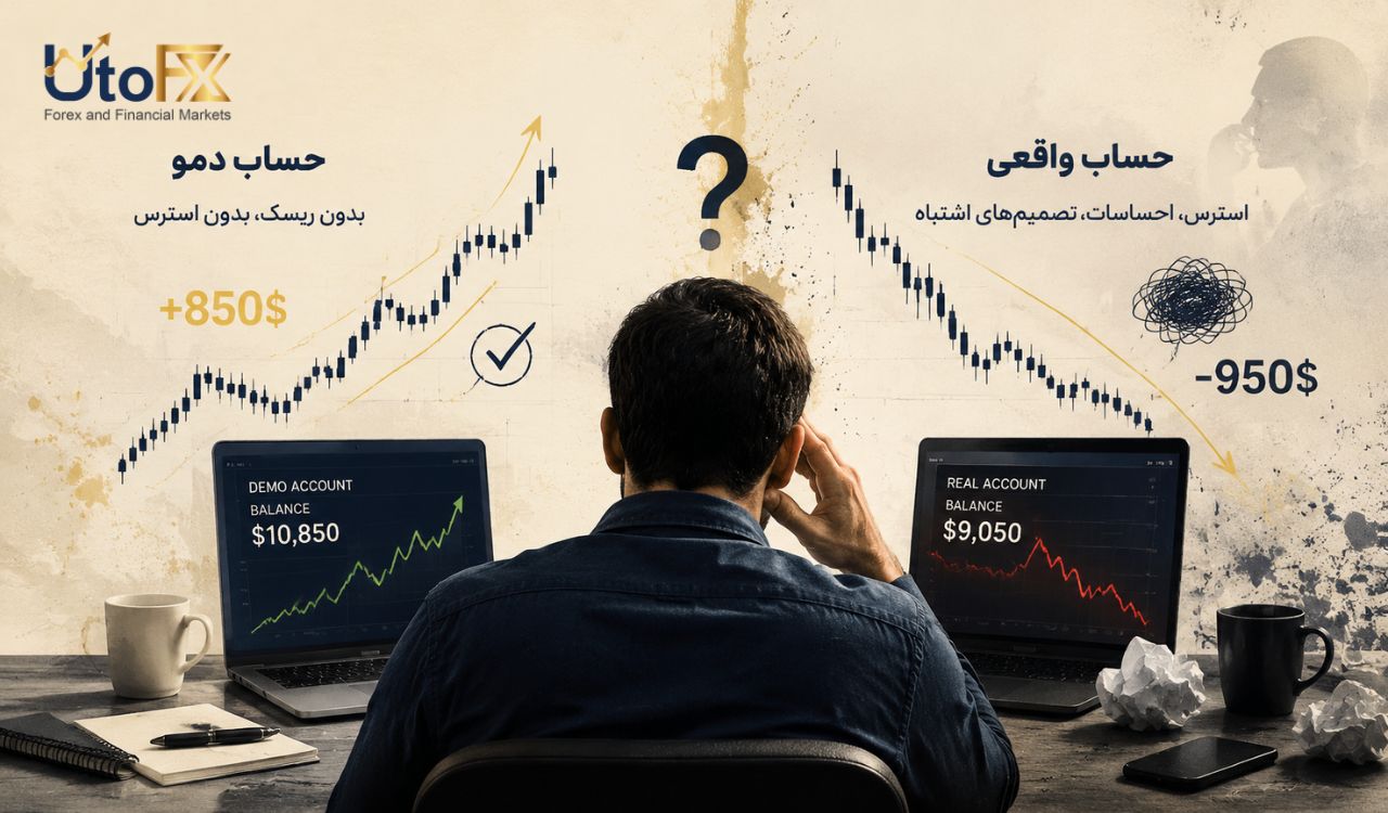 چرا وقتی با حساب دمو سود میکنیم، در حساب واقعی ضرر میکنیم؟
