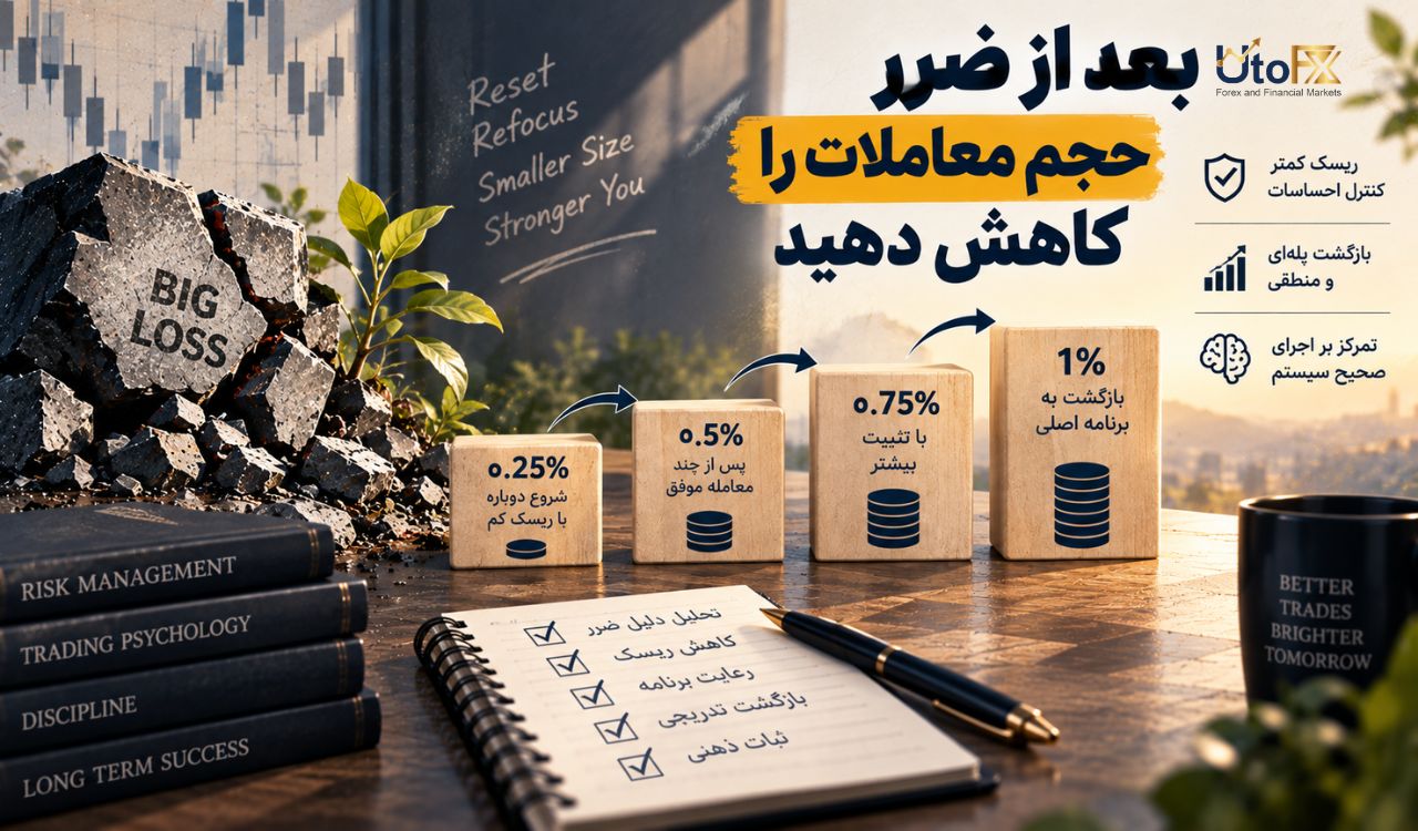 بعد از ضرر حجم معاملات را کاهش دهید