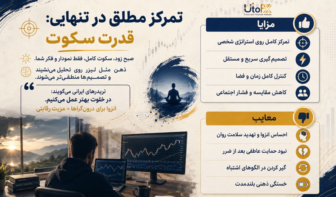 تمرکز مطلق در تنهایی: قدرت سکوت