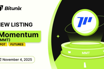 صرافی Bitunix، کوین Momentum (MMT) را لیست کرد